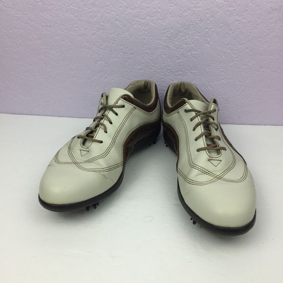 Footjoy LoPro Collection Beige Golf Soft Spike Shoes Women's Size US 7 M 97090 - Picture 2 of 7